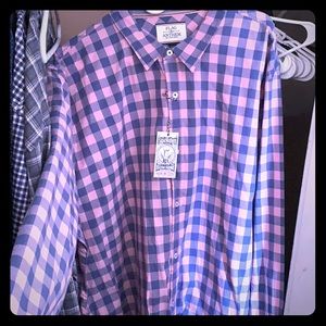 Flag & Anthem button up dress shirt for men